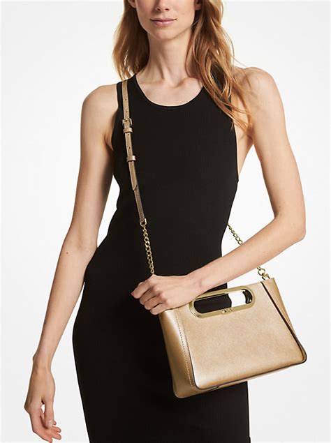 michael kors crossbody clutch convertible ballet|Chelsea Large Saffiano Leather Convertible Crossbody Bag.